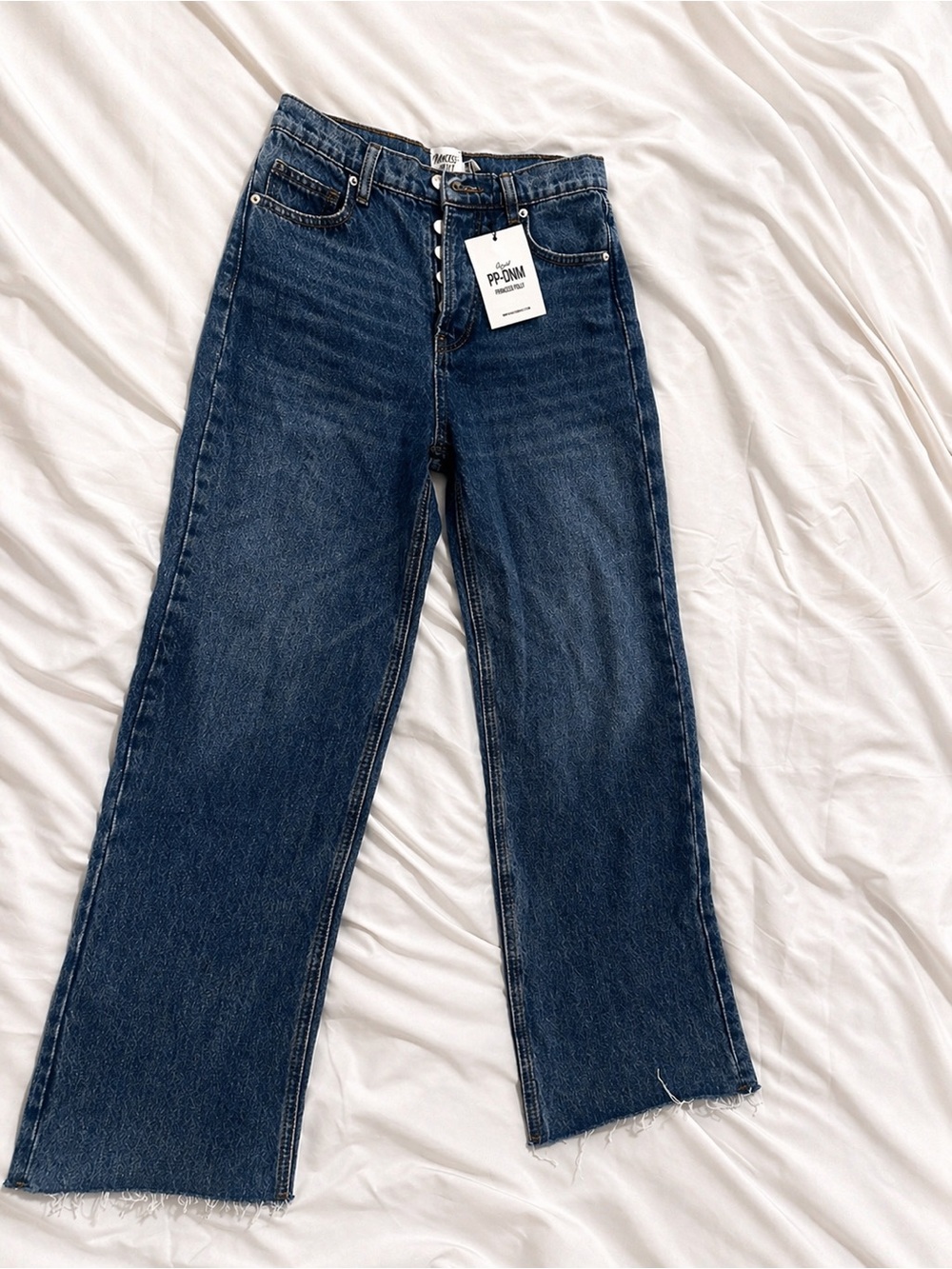 Princess Polly Fawcett Jeans Dark Wash Denim Size US 2 High Rise Straight Leg NW